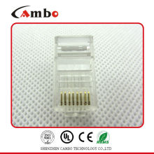 High Quality Cat5e CAT6 CAT7 cat6 utp rj45 plug For Stranded Solid network cable 8P8C Gold Plated RJ45 Plug